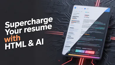 HTML Resume Template Editor & PDF Export gallery image