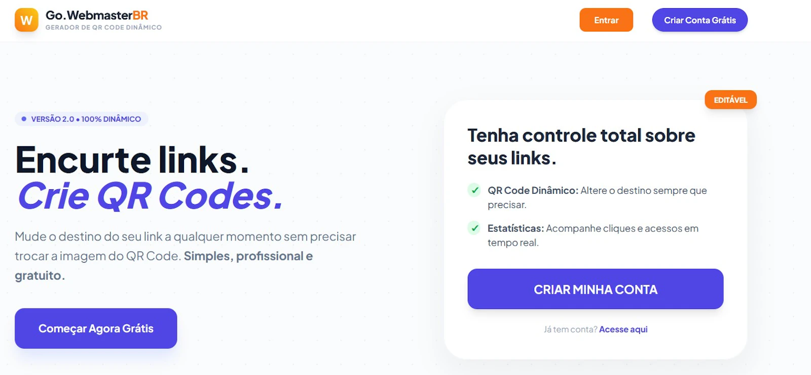 Go.WebmasterBR Link Shortener & QR Code screenshot 4