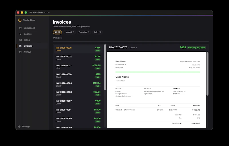 Studio Timer screenshot 8