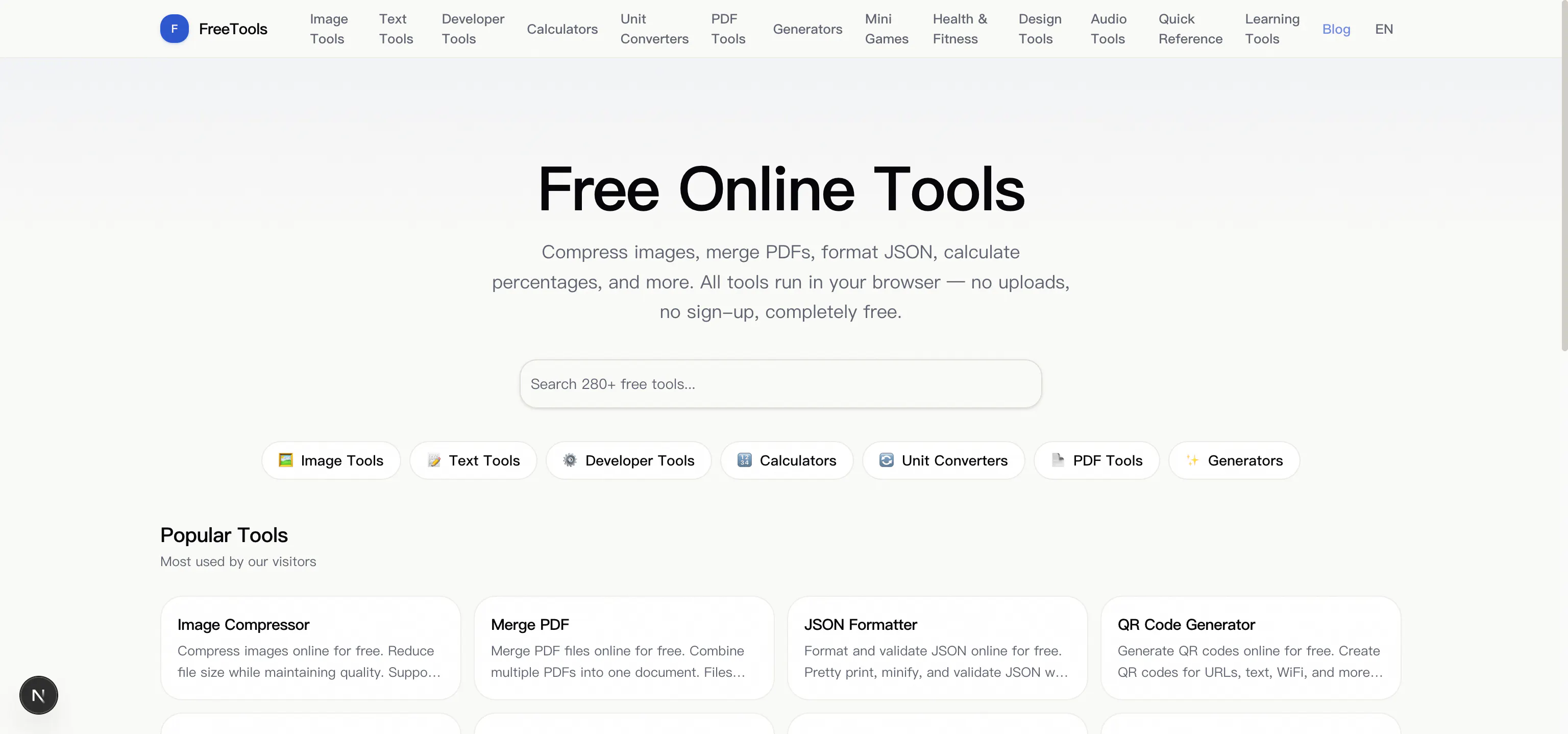 FreeTools screenshot