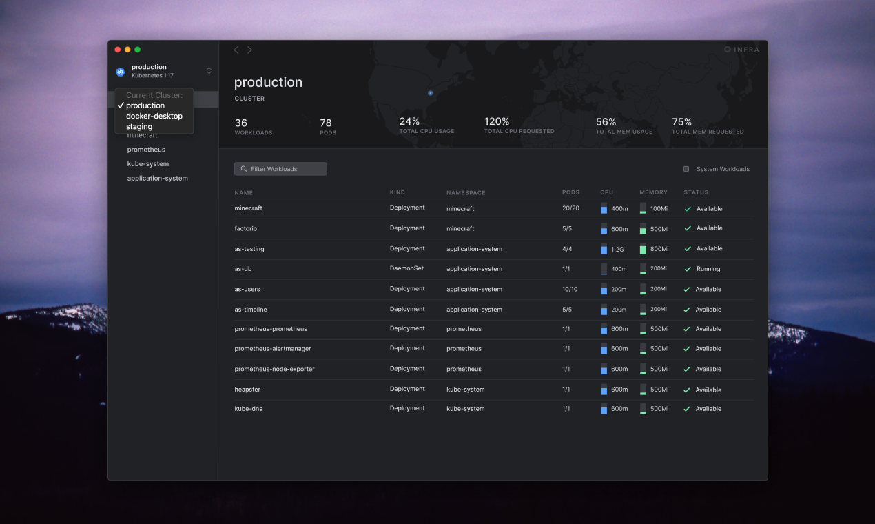 Infra.app gallery image