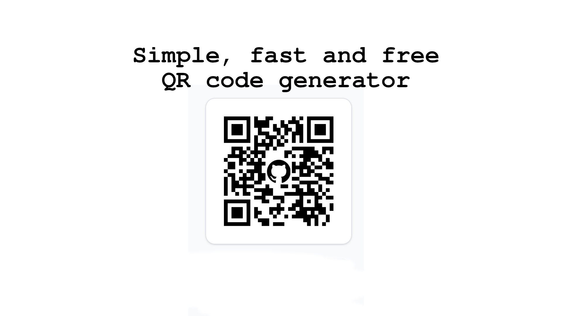 QR - Main product screenshot demonstrating key features and user interface