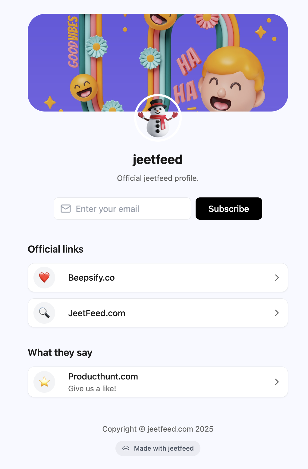 JeetFeed.com - ทุกสิ่งที่คุณเป็นในหนึ่งลิงค์ง่ายๆในชีวภาพ media 3