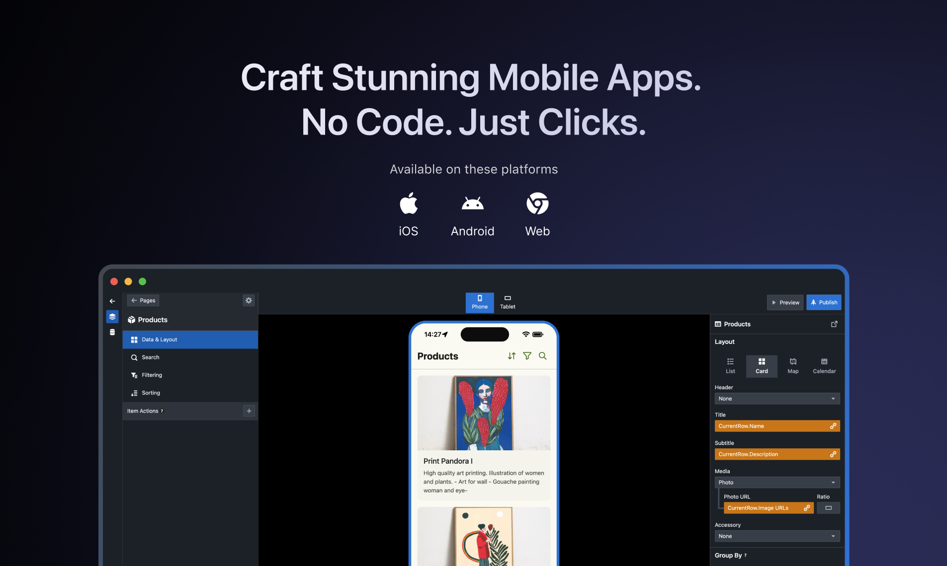 Starion: No Code Native App Builder gallery image