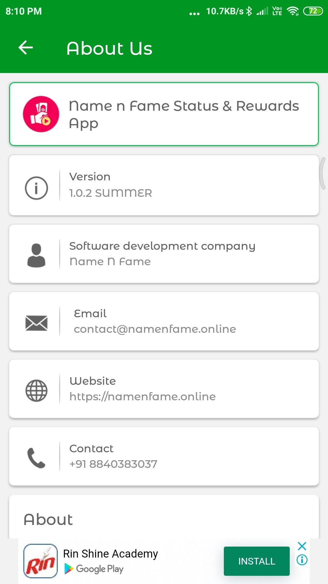 Name N Fame - Status, Stories & Rewards gallery image