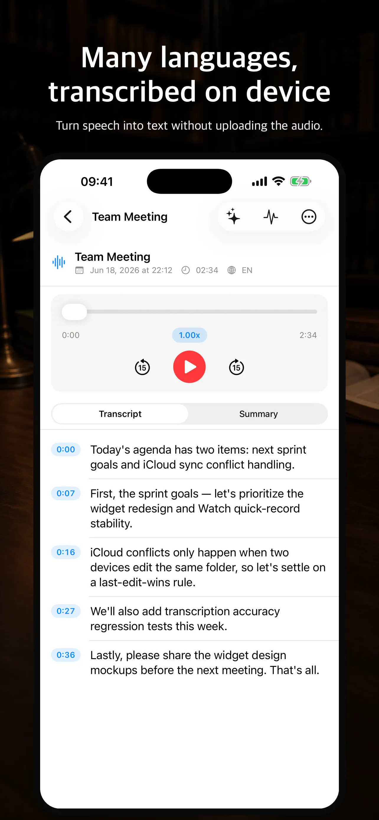Nogmi — Record and Summarize On-device screenshot