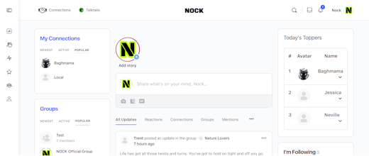 Una comunidad diversa de artistas y creadores se unen, apoyándose y colaborando entre sí en la plataforma NOCK.
