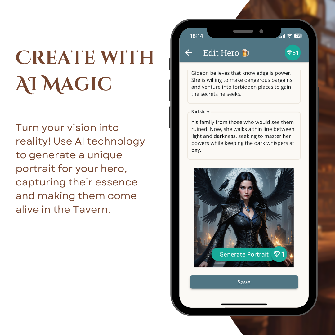 โรงเตี๊ยมแห่งนิทาน - Fantasy Hero Creator: ที่ซึ่งตำนานเกิดมา! media 5