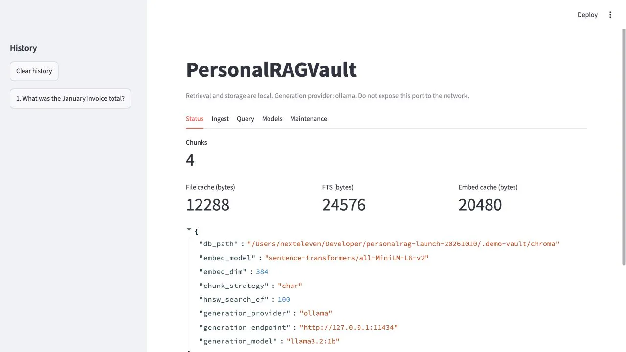 PersonalRAGVault gallery image