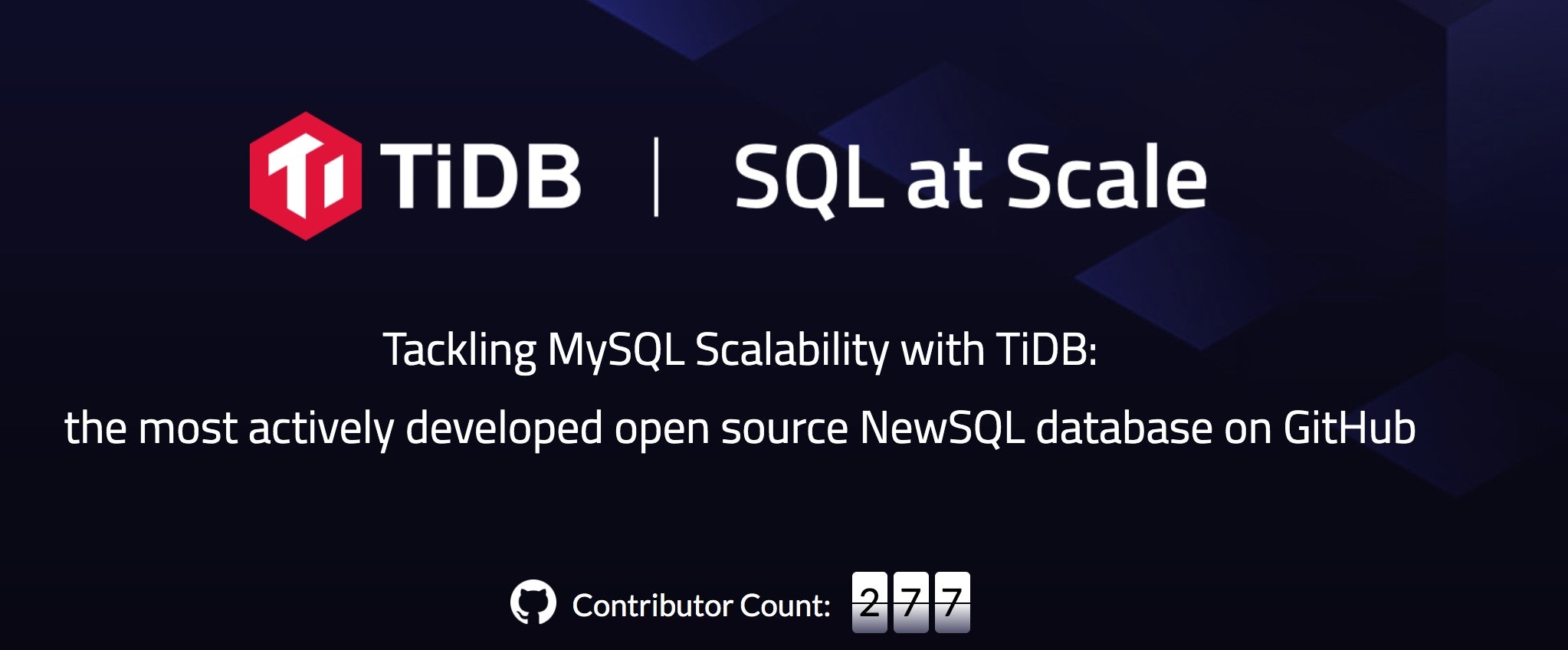 TiDB is a distributed HTAP database gallery image