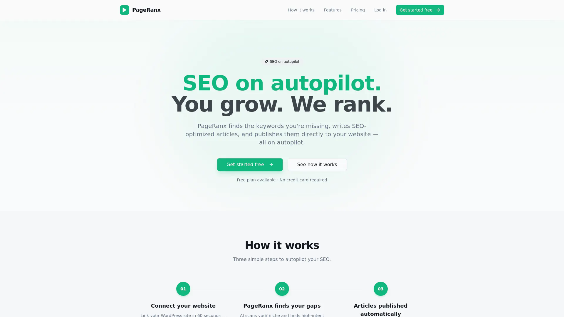 PageRanx のプロダクトバナー