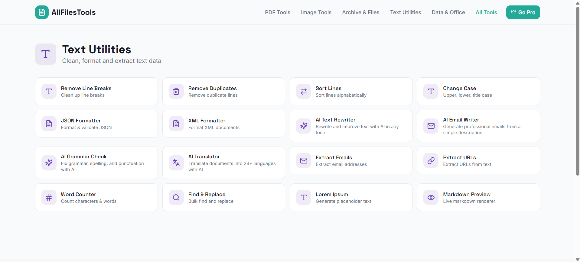 AllFilesTools - Screenshot 5 showing product features and functionality