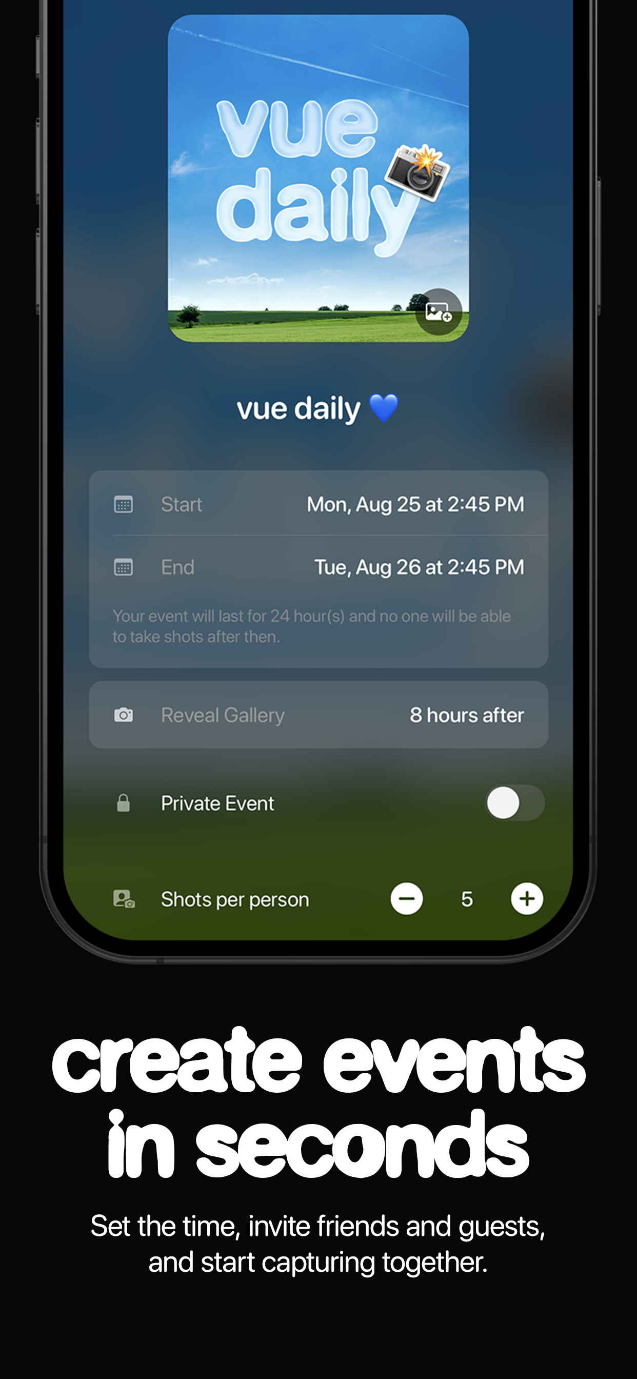 وسائط Vue - كاميرا حدث يمكن التخلص منها - ذكريات vue'd بشكل مختلف 2