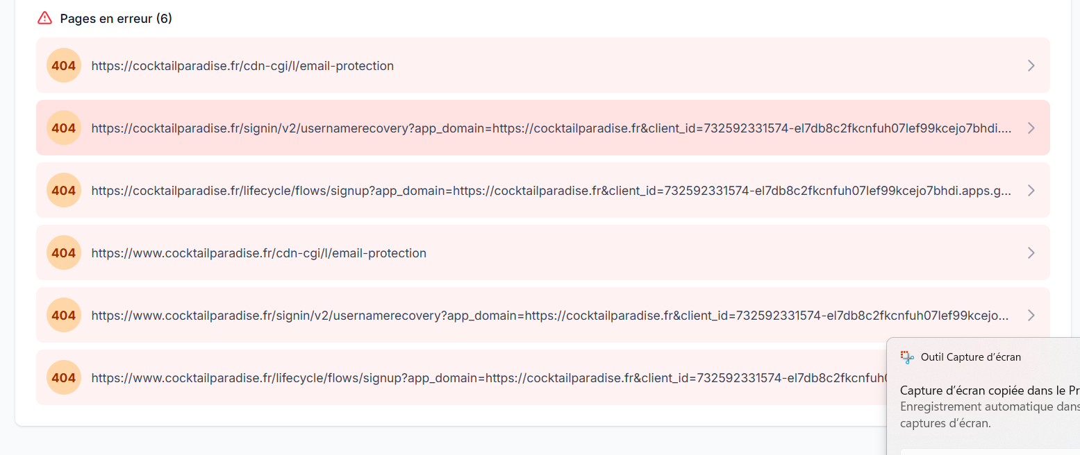 SiteRadar - Screenshot 4 showing product features and functionality