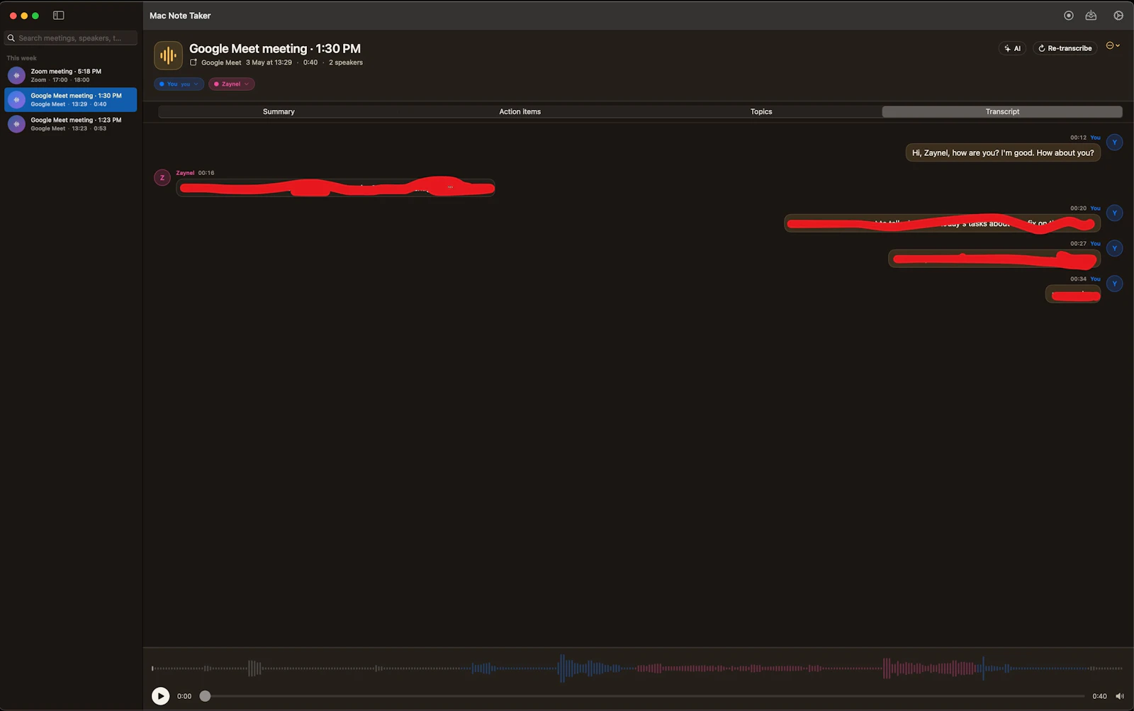 Mac Note Taker screenshot 1