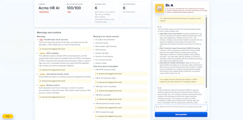 AI Act Compliance Navigator screenshot 8