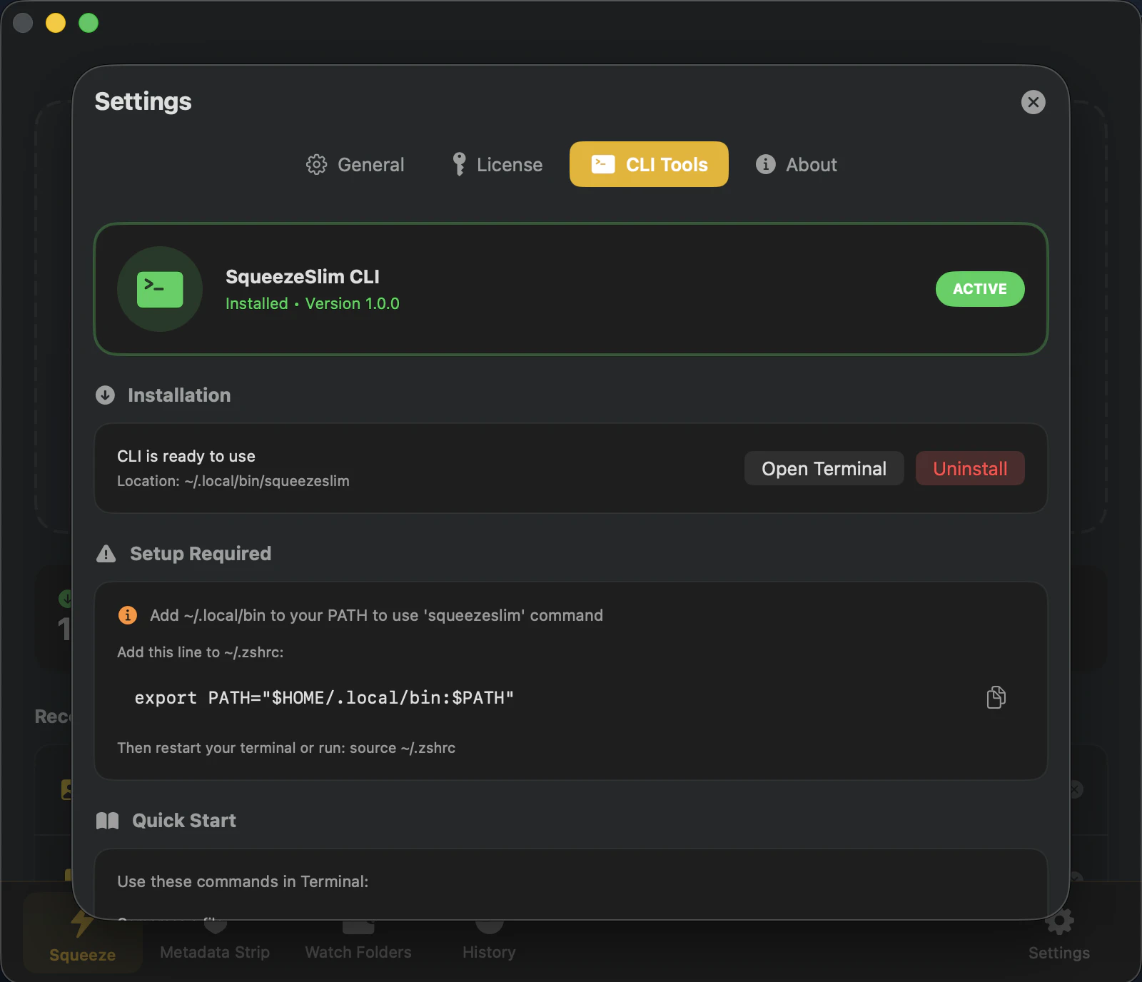 SqueezeSlim screenshot 5