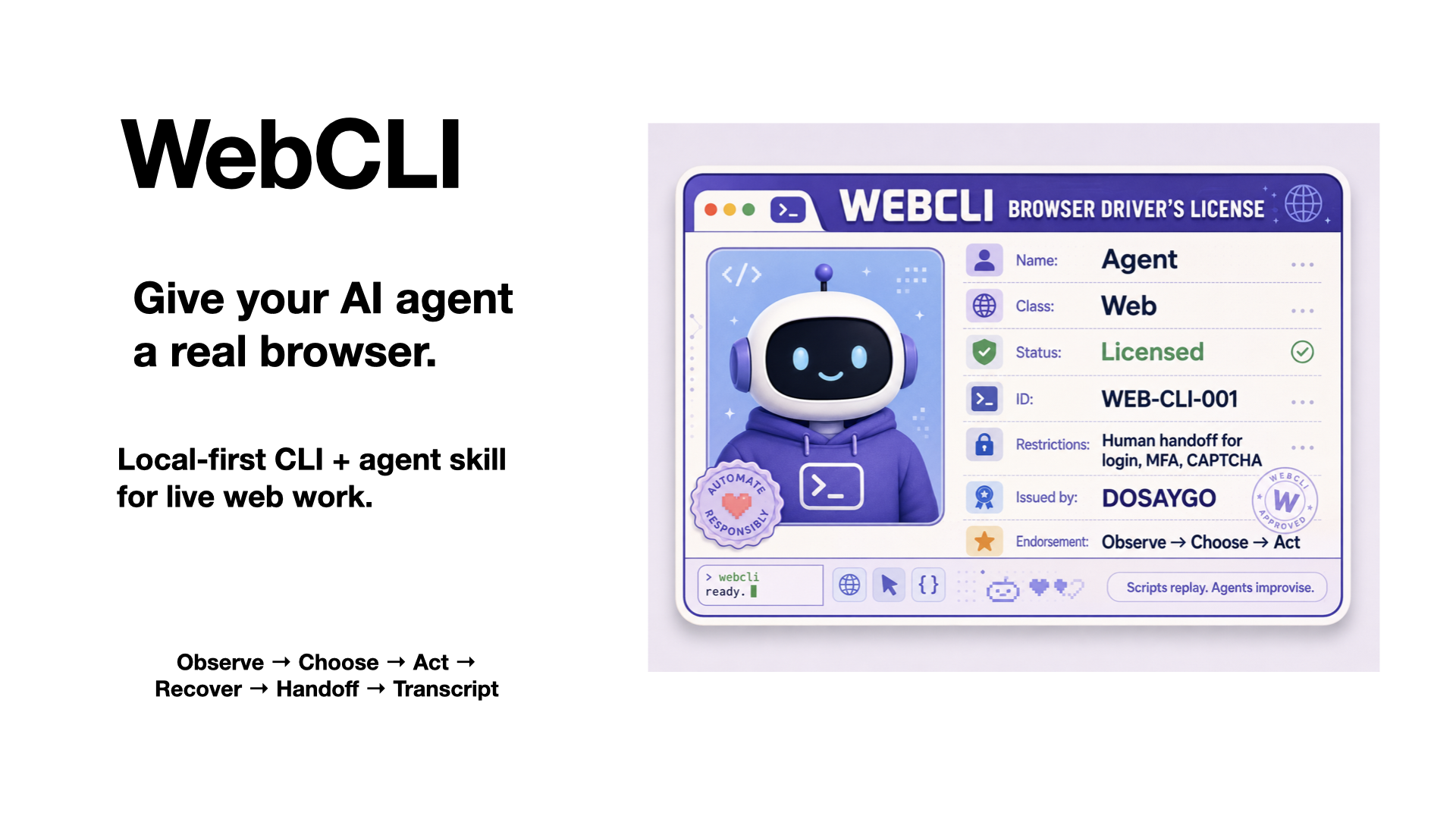 WebCLI - Agent Interface for the Web. gallery image