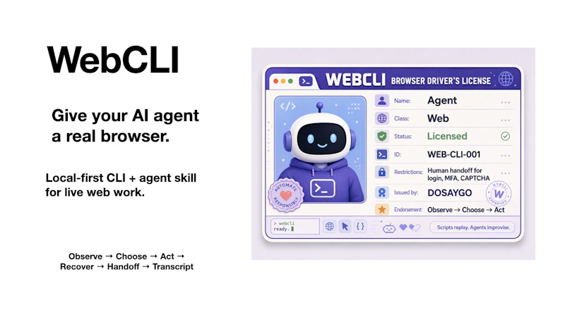 WebCLI - Agent Interface for the Web. screenshot 2