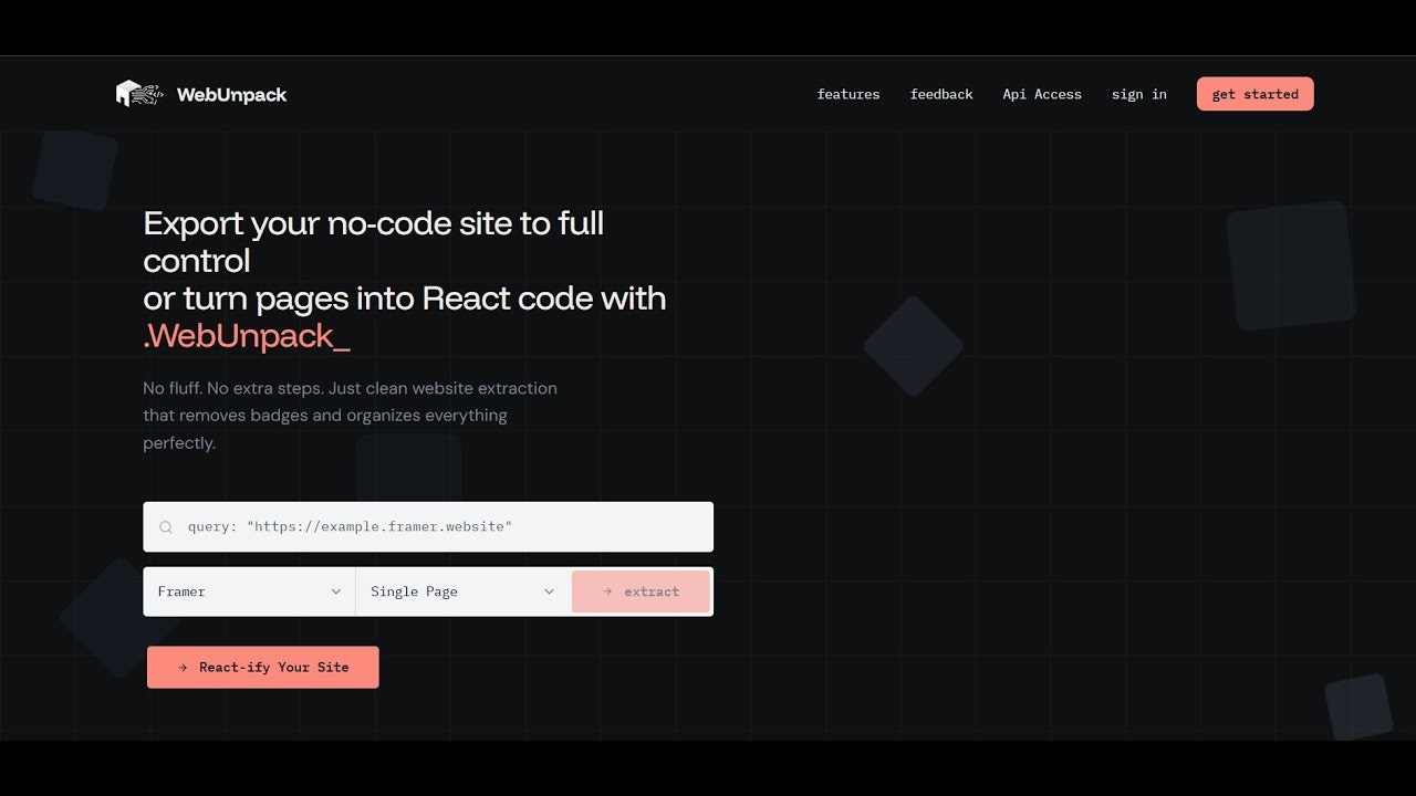 WebUnpack gallery image