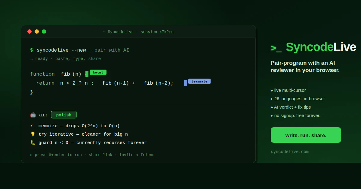 SyncodeLive screenshot 1
