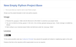 New Empty Python Project Base media 1