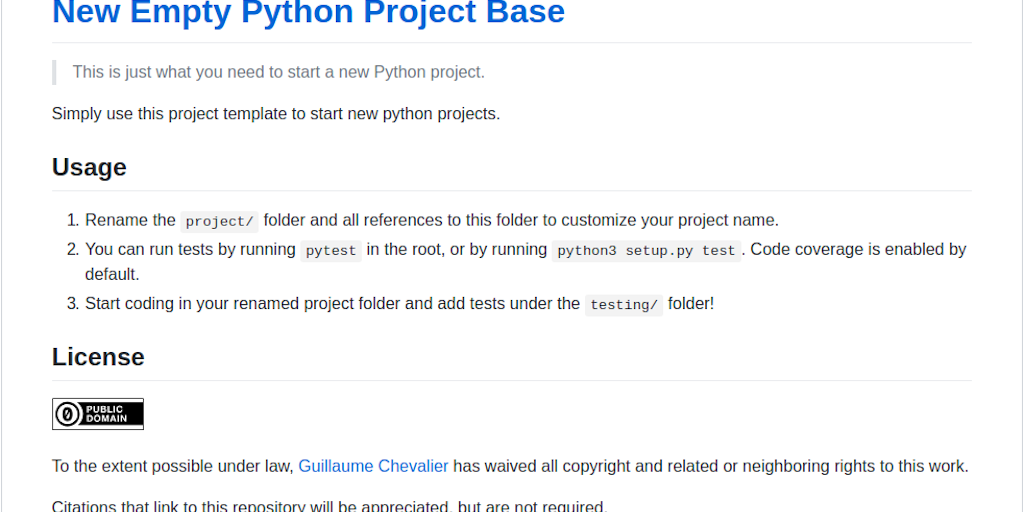 New Empty Python Project Base - Product Information, Latest Updates ...