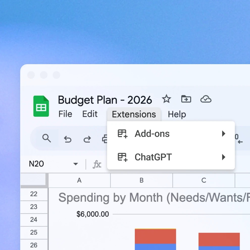 ChatGPT for Google Sheets