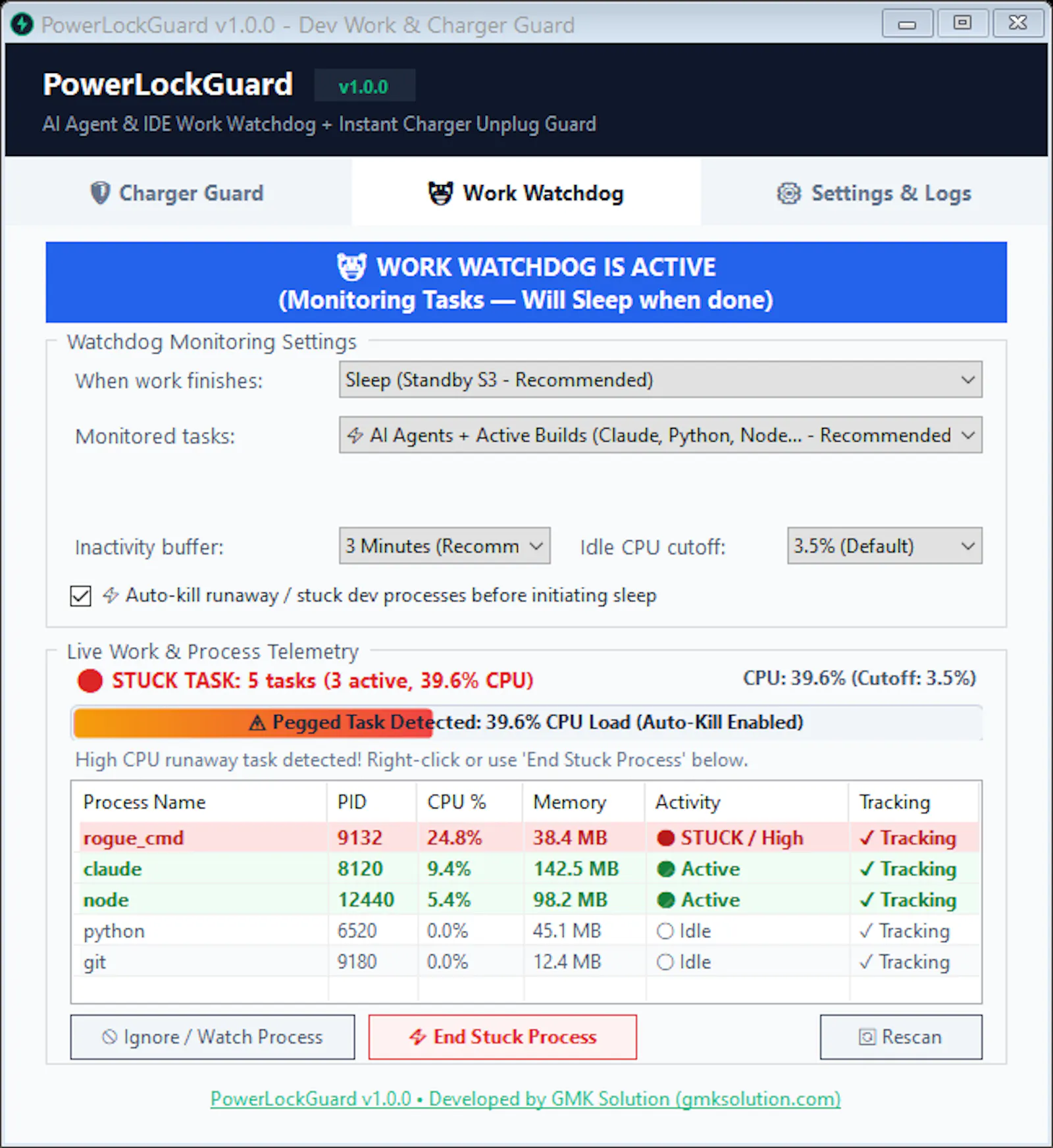 PowerLockGuard screenshot 1