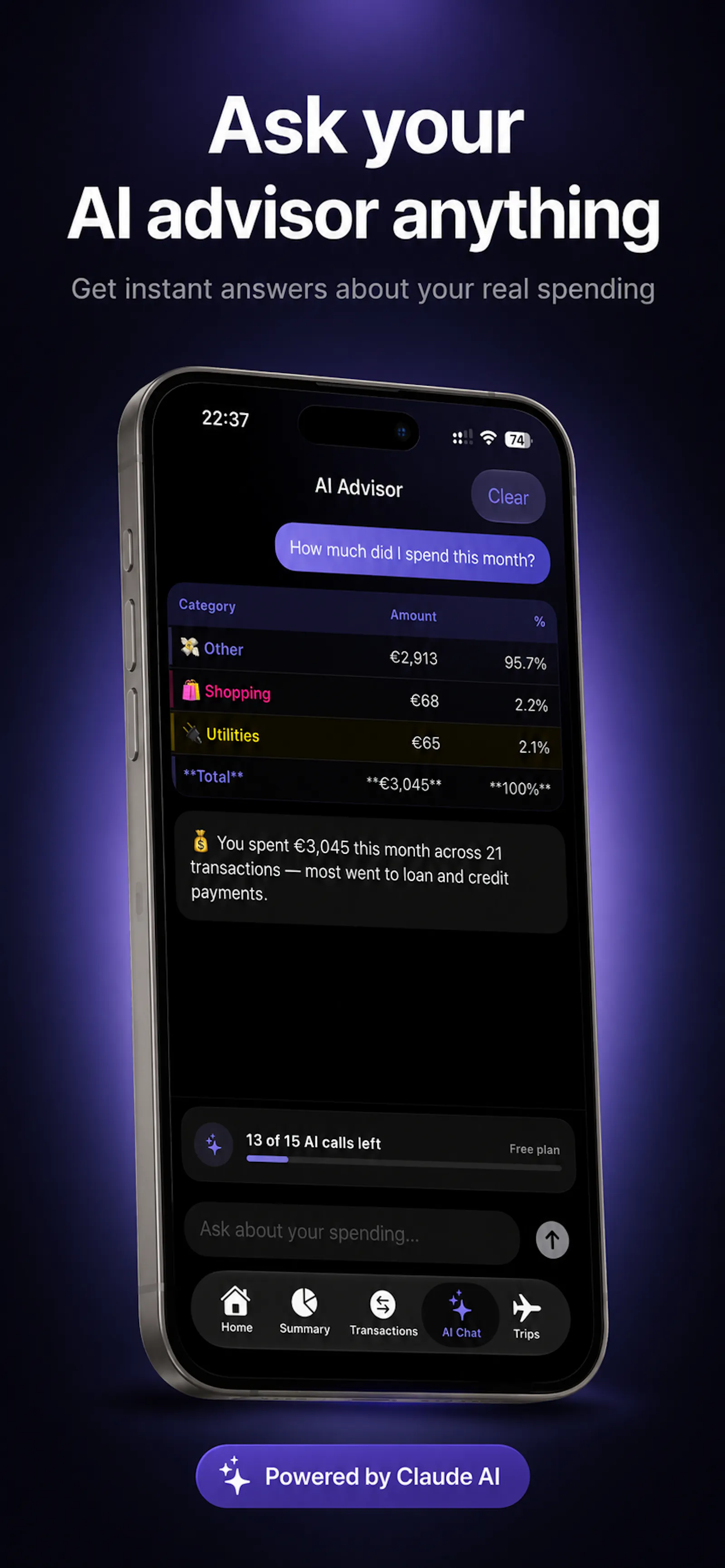 SpendWise AI  screenshot 3