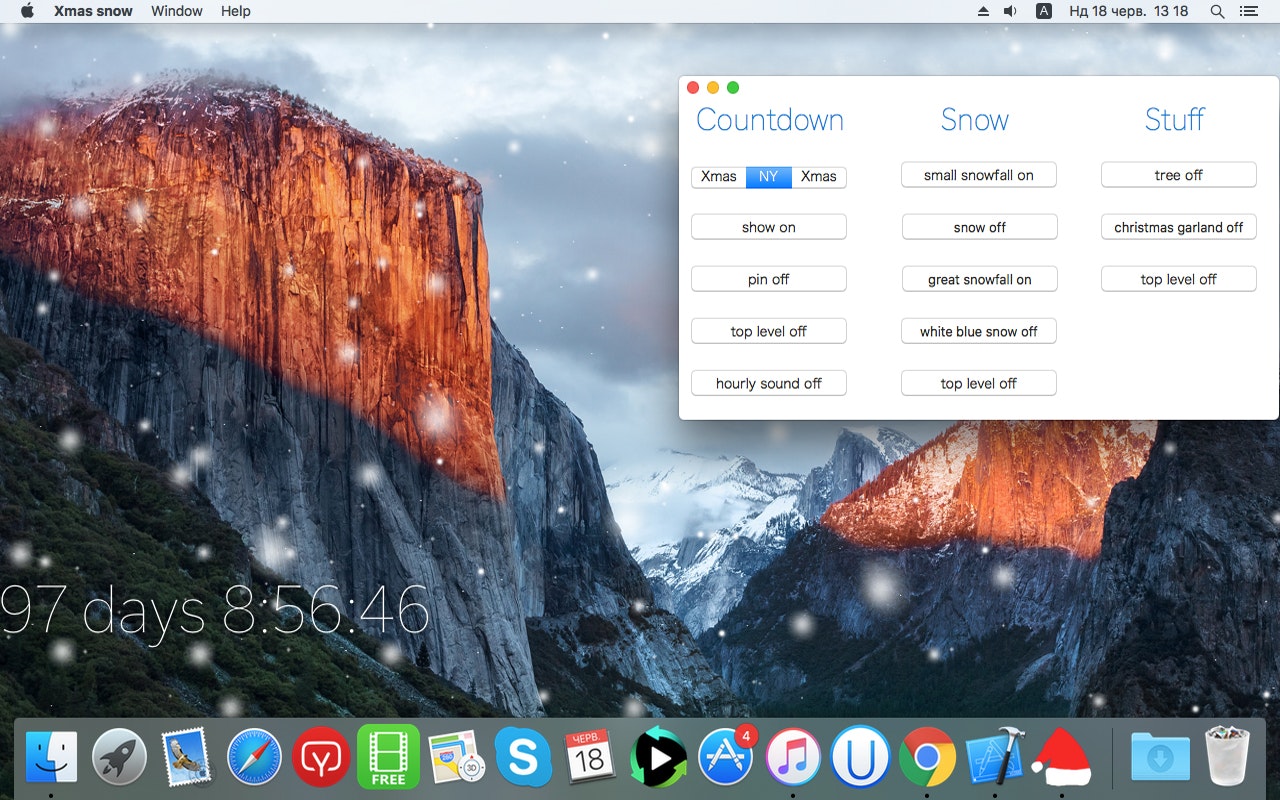 Xmas snow gallery image