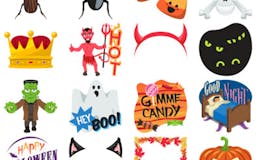Halloween Party Stickers by EmojiOne media 1