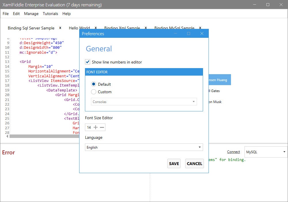 Kamlfiddle - Een krachtige maar lichte XAML -editor voor WPF. media 5