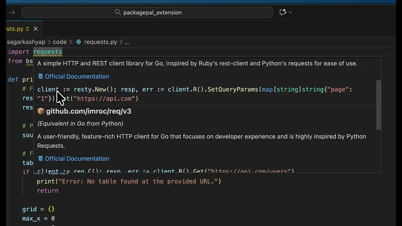Package Pal for VS Code gallery image