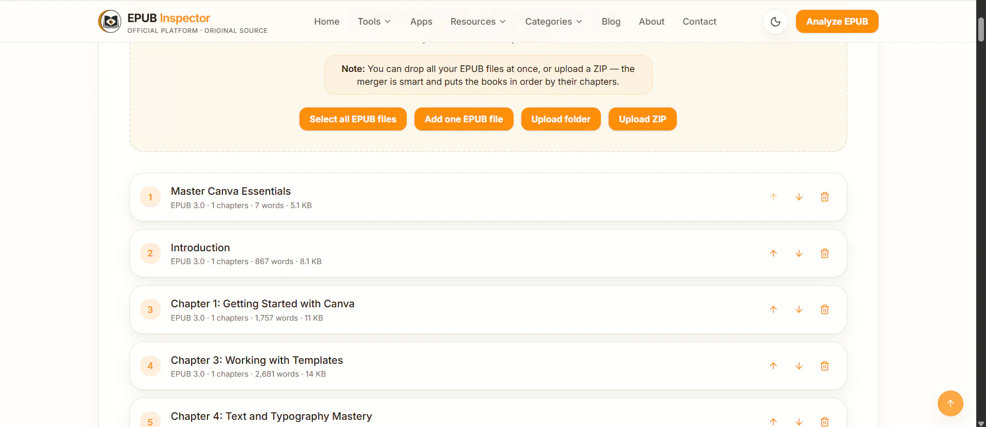 EPUB Inspector gallery image