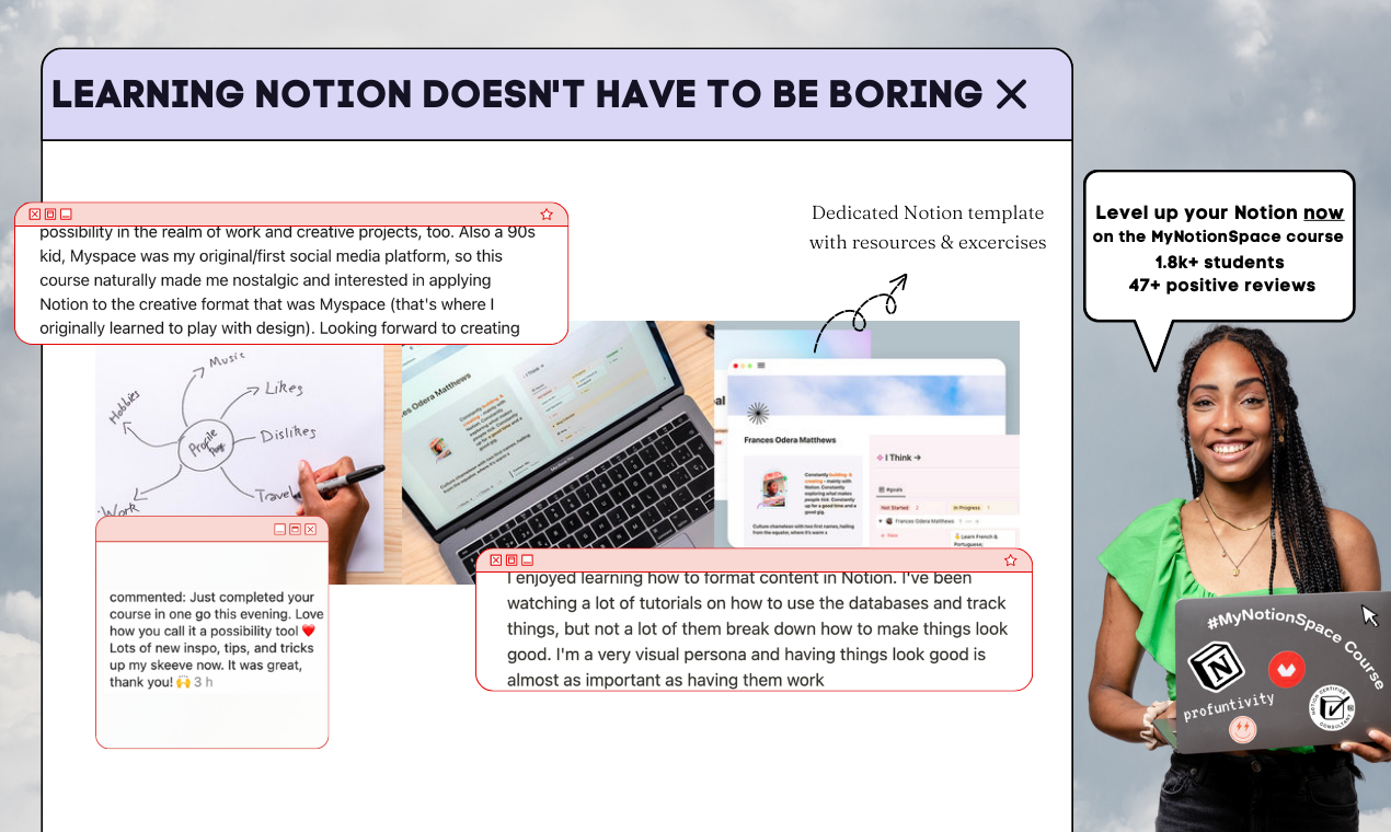 وسائط #Mynotionspace - دورة فكرة - رفع مستوى الفكرة وإشعال الإبداع 4