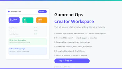 Gumroad Ops gallery image