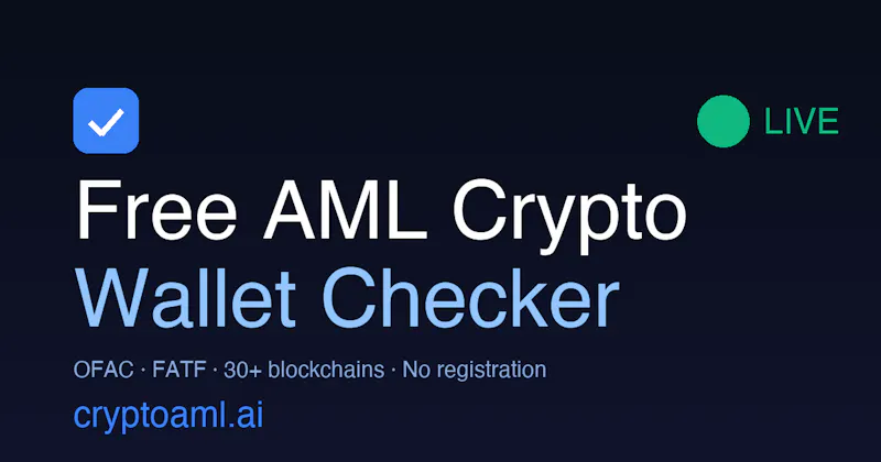 CryptoAML.ai -- Free AML Checker screenshot 1