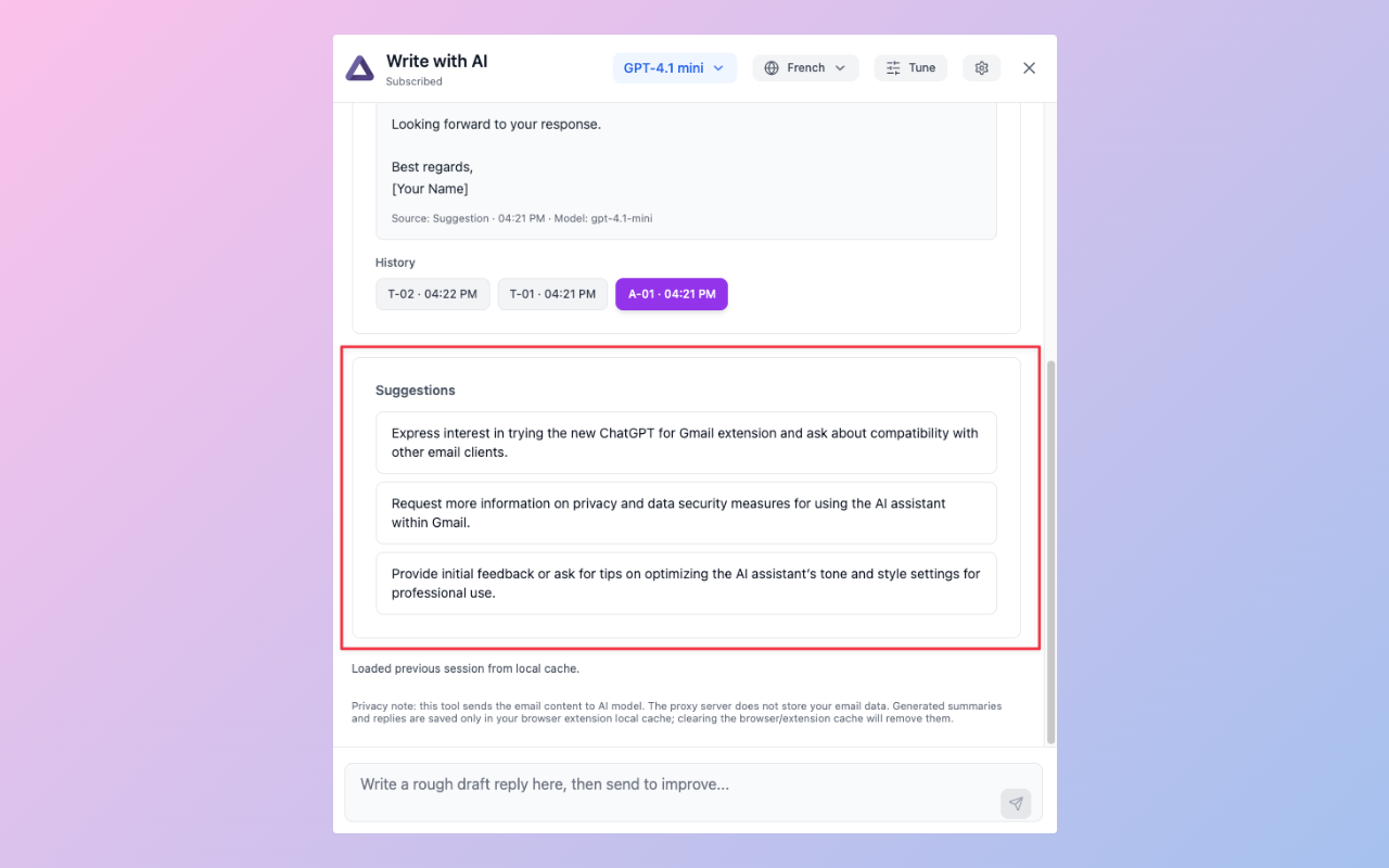 ChatGPT for Gmail — AI Email Assistant gallery image