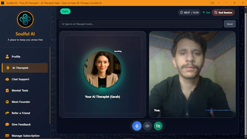 Soulful AI - Real-time AI Therapist (v4) screenshot 2