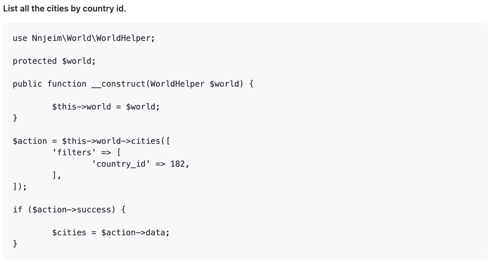 Laravel world gallery image