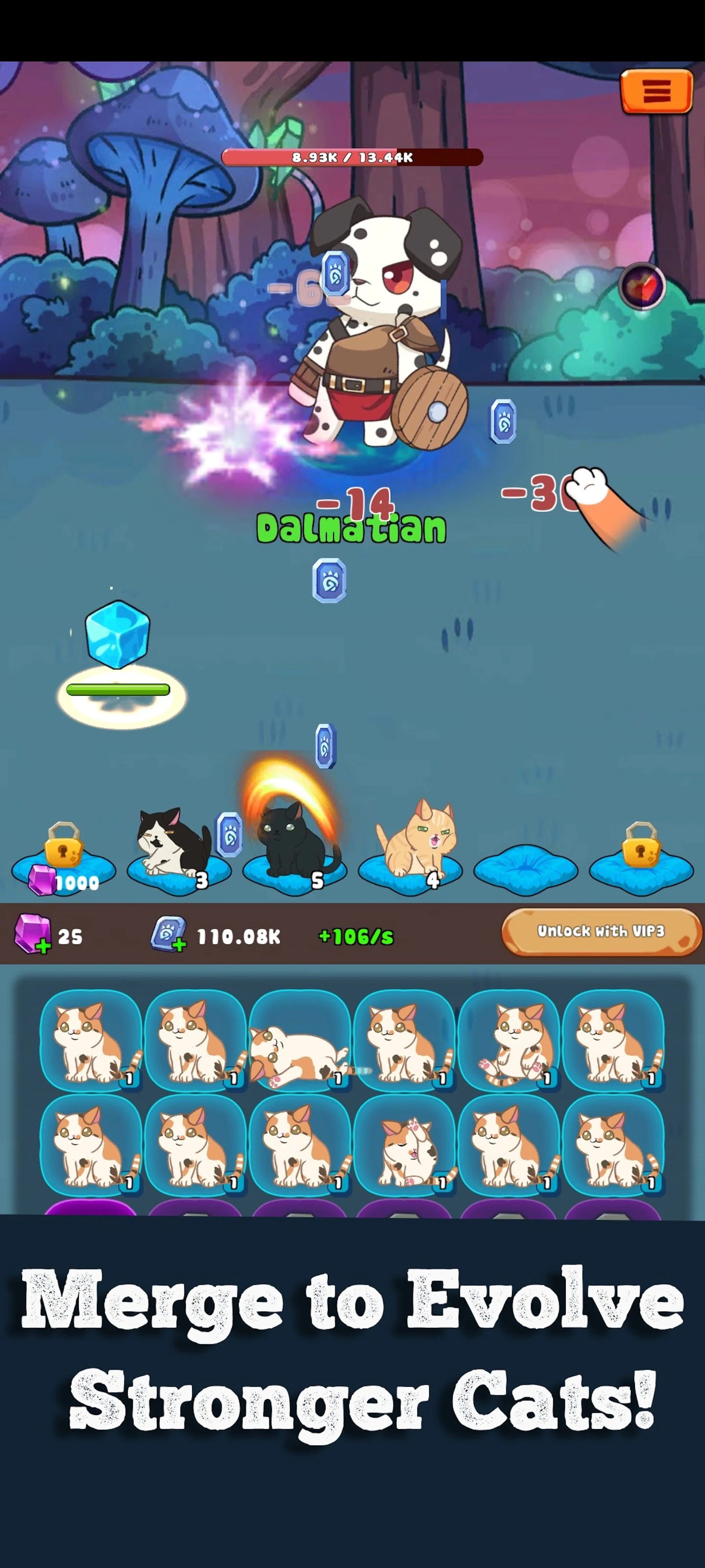 Idle Cat Tycoon Game - Merge Cats Game screenshot 1