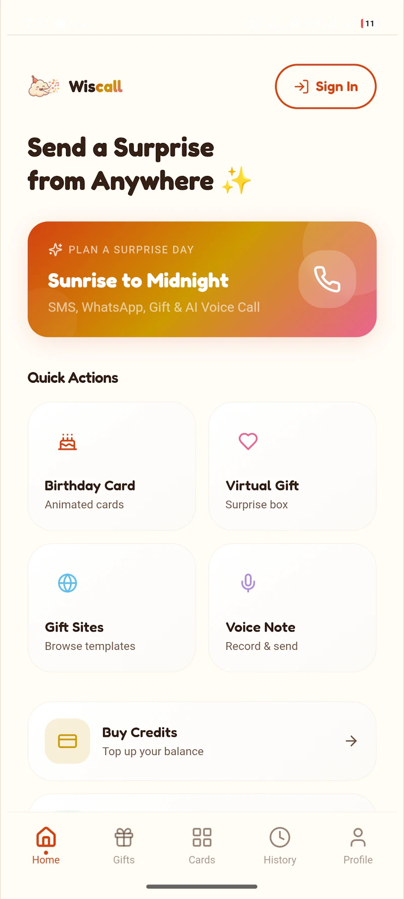 Wiscall screenshot 2