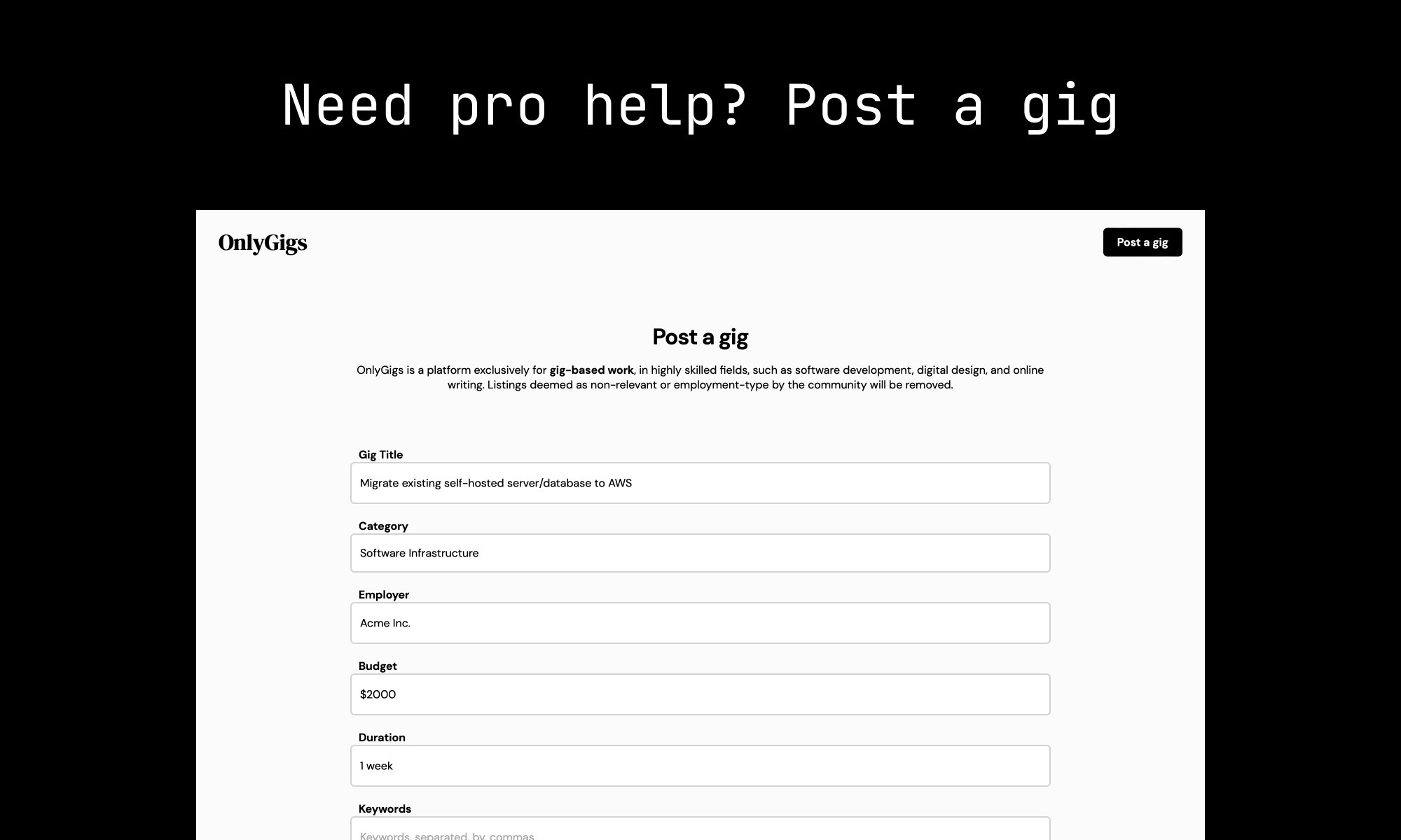 OnlyGigs.io - काम, जब आप चाहते हैं, जहां आप चाहते हैं मीडिया 3