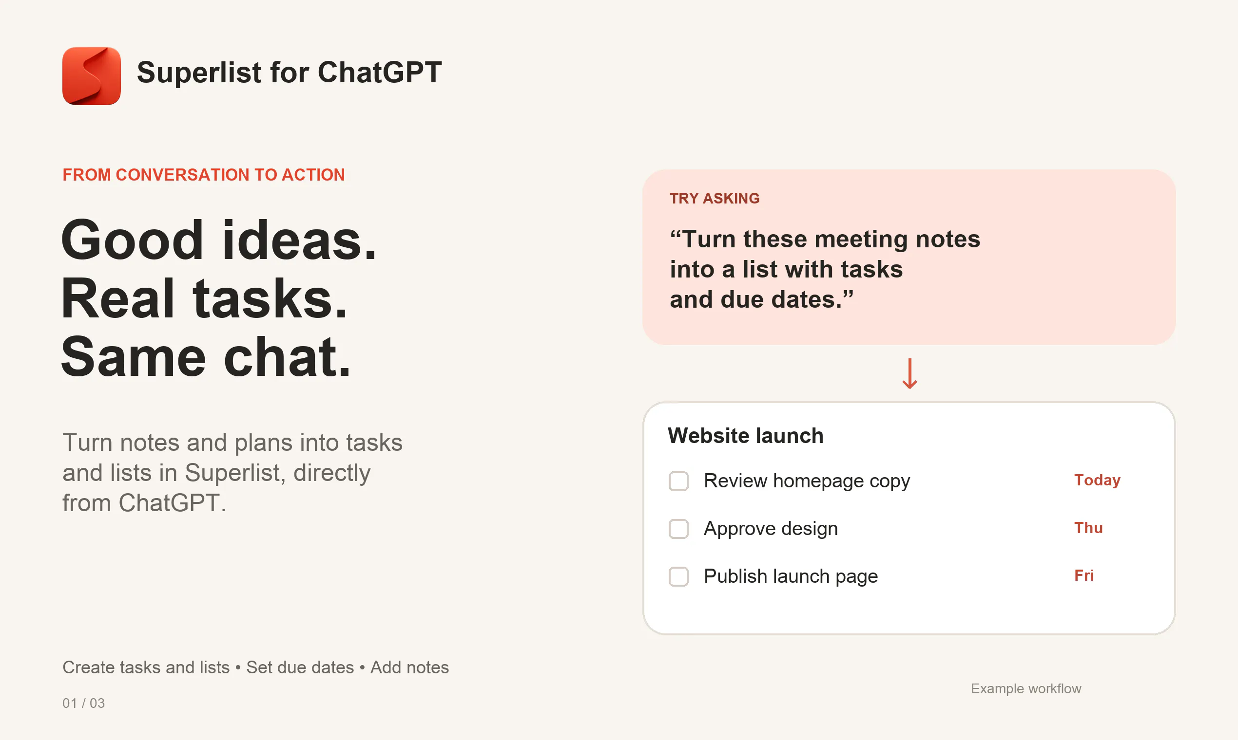 Superlist for ChatGPT gallery image