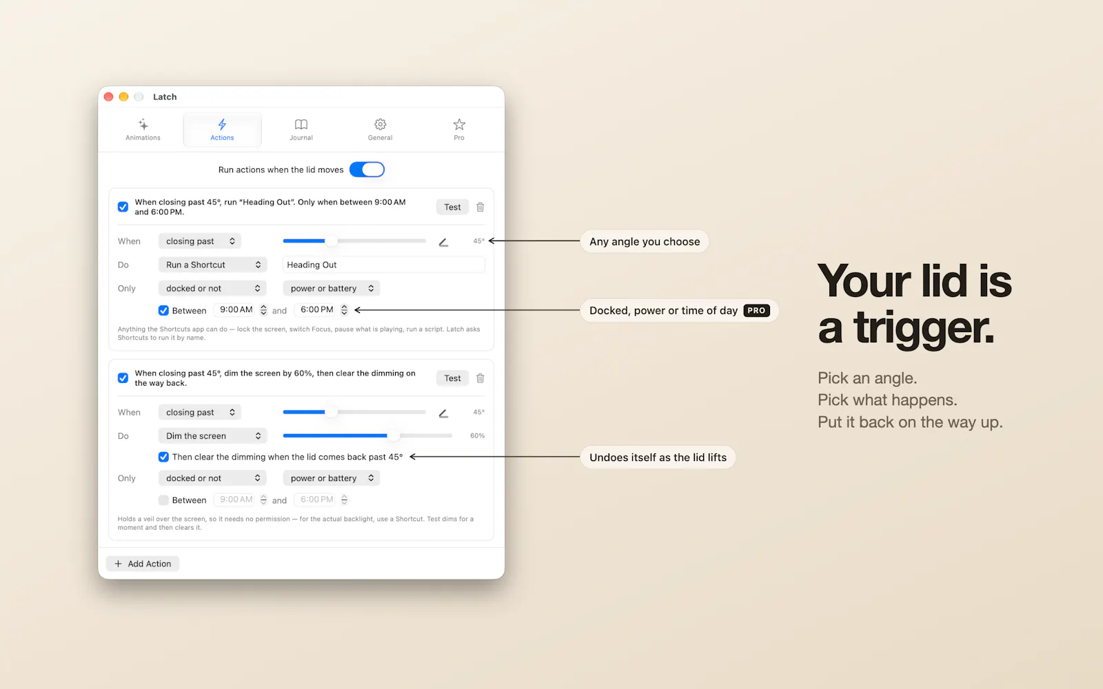 Latch: Lid Actions & Animations screenshot 5