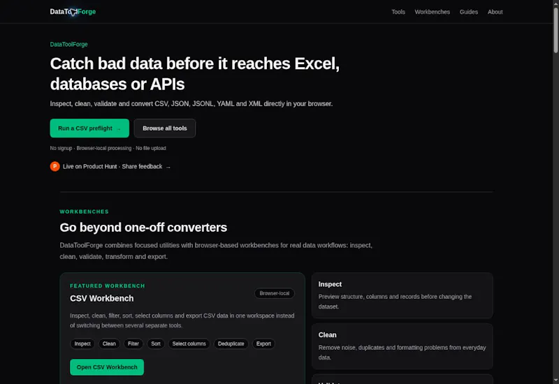 DataToolForge screenshot 1