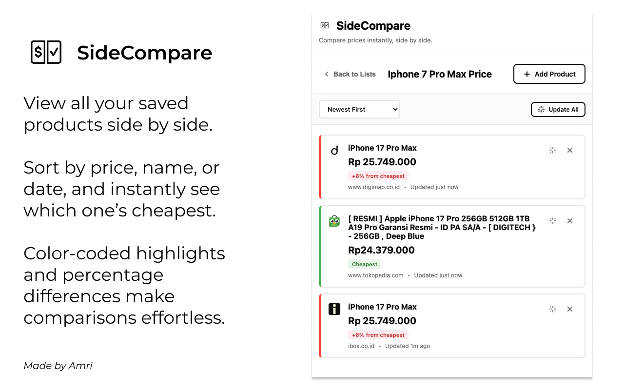 SideCompare gallery image