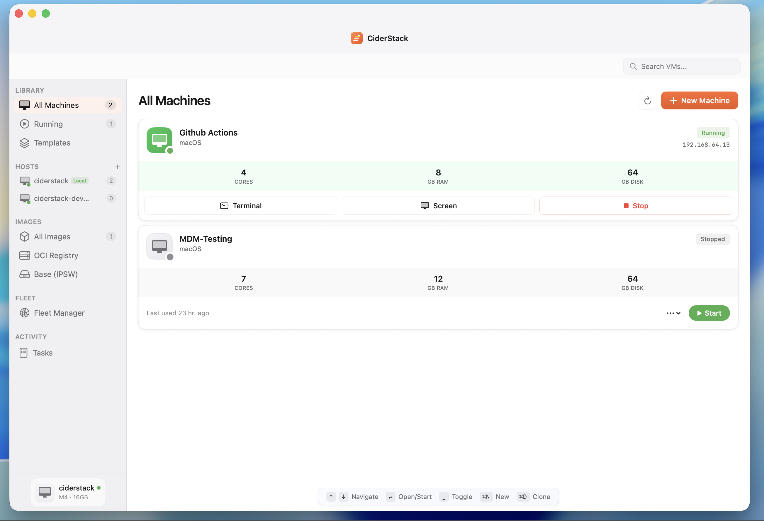 CiderStack - Main product screenshot demonstrating key features and user interface