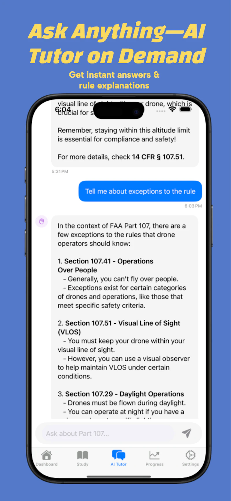 Part 107 Prep App screenshot 5